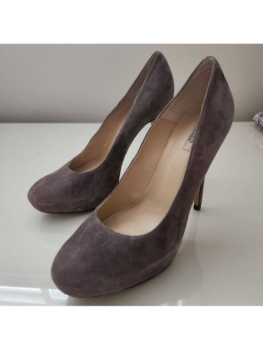 ALL SAINTS | Spitafields suede pumps taupe gray sz 40.5